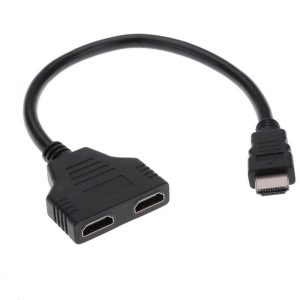 DUAL HDMI kábel HDMI elosztó – Ugyanaz a kép több kijelzőn