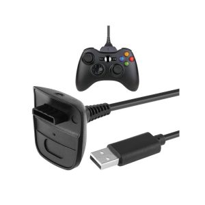Xbox 360 USB Töltőkábel kontrollerhez – játékkábel, Xbox tartozék, töltőkábel padhoz, USB töltőkábel Xbox 360-hoz