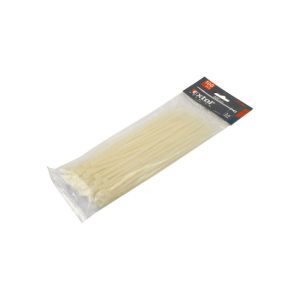 EXTOL PREMIUM kábelkötegelő 3,6×280mm 100db, fehér nylon; UV-, sav- és lúgálló